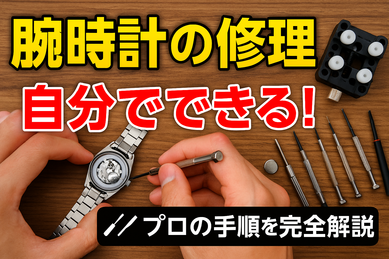 時計修理を自分で