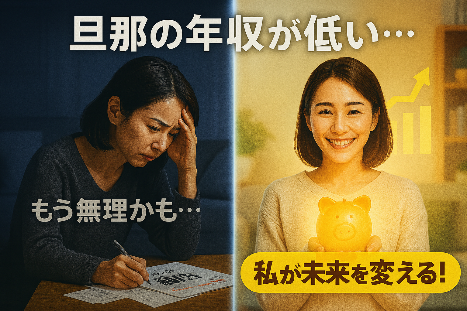 旦那年収低い