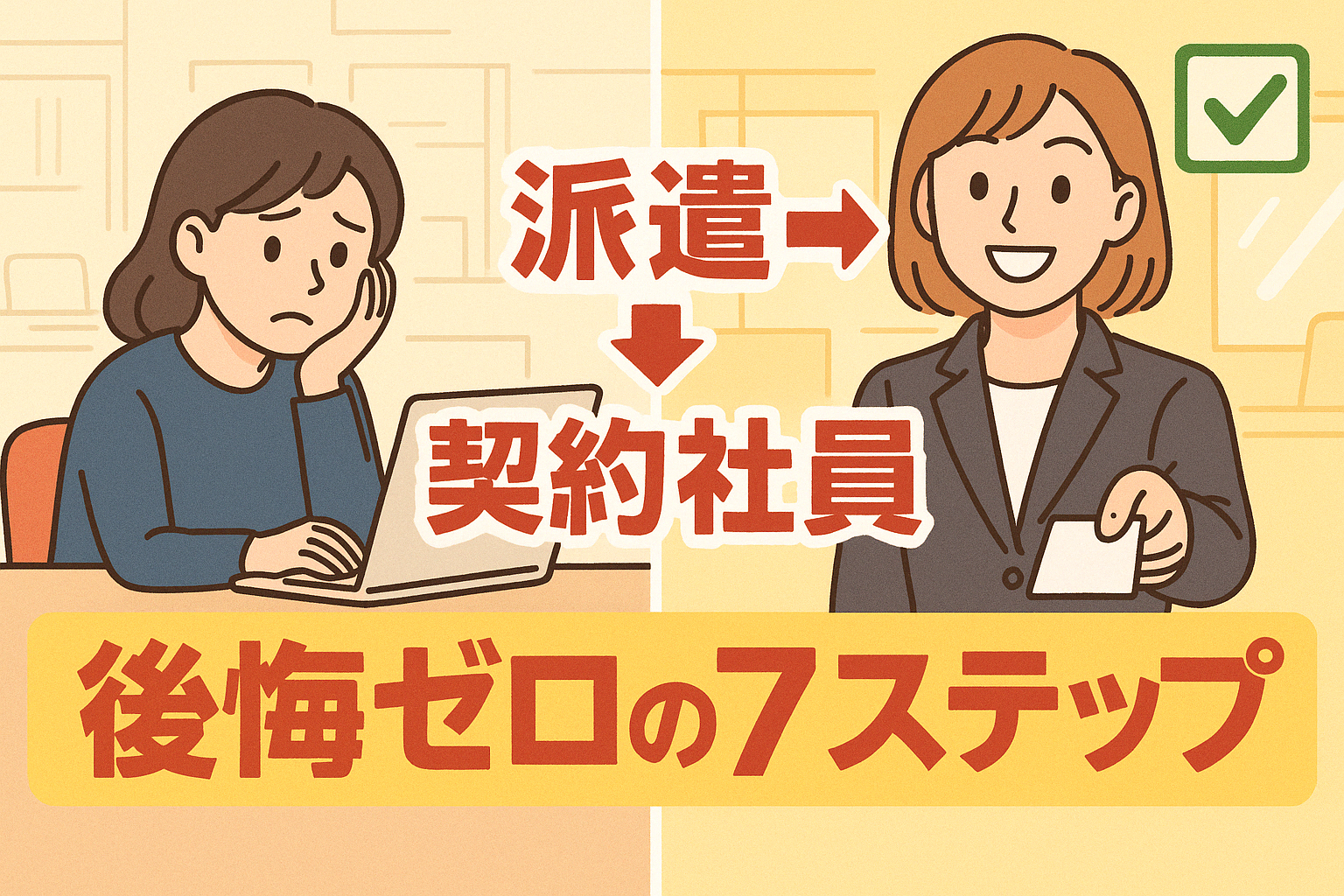 派遣社員から契約社員後悔