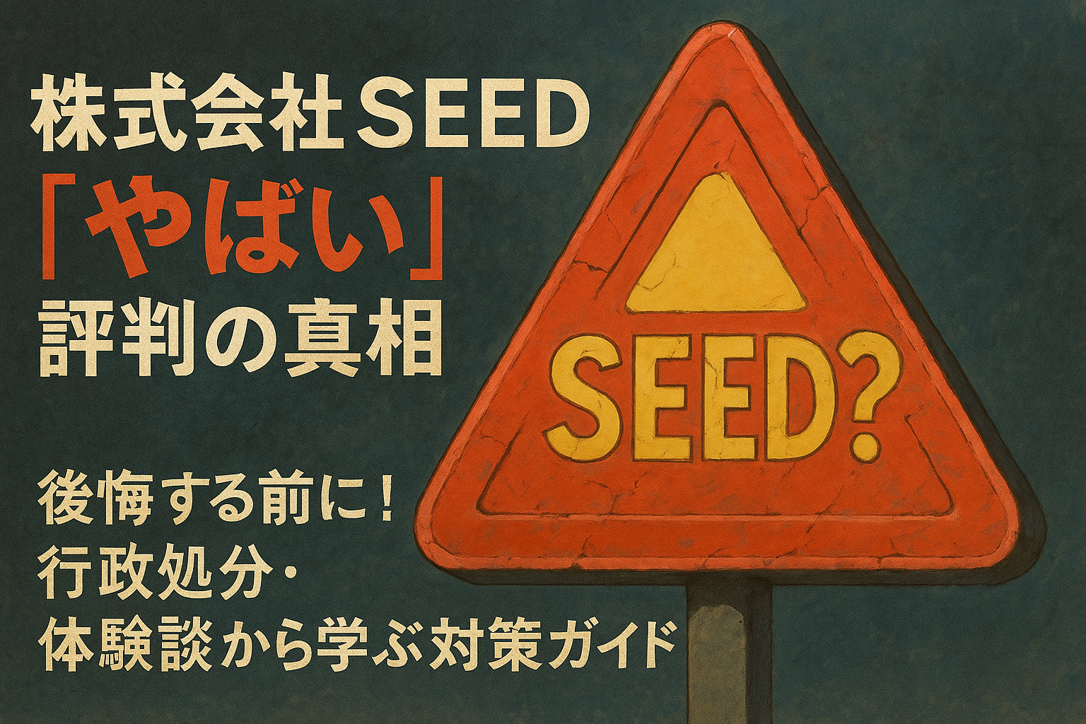株式会社SEEDやばい