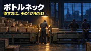ボトルネックとは｜意味と具体例、見つけ方と解消の手順。1点45分の作業で、人をふやしても広がらなかった場所