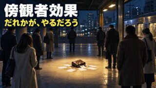 傍観者効果とは｜意味と具体例、対策。怒られ続ける先輩のとなりの席にいた私と、「だれか」がいない20年