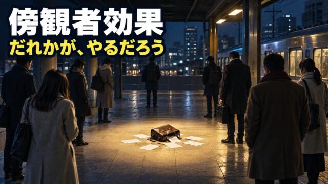 傍観者効果とは｜意味と具体例、対策。怒られ続ける先輩のとなりの席にいた私と、「だれか」がいない20年
