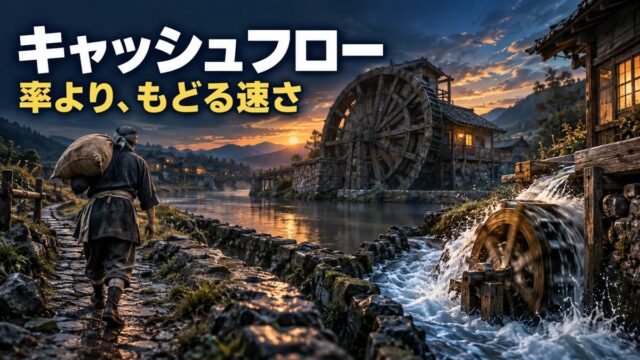 キャッシュフローとは｜意味と3つの種類をわかりやすく。店、輸入、工場、無在庫をやった私が出した、商売の形の順位