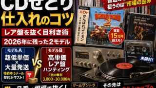 CDせどりの仕入れのコツ｜2026年に残った2モデルと、レア盤を抜く目利き術を全部公開