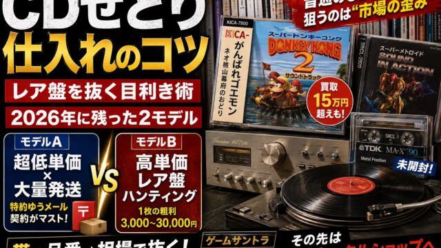 CDせどりの仕入れのコツ｜2026年に残った2モデルと、レア盤を抜く目利き術を全部公開