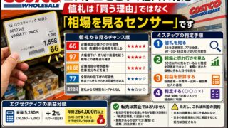 コストコせどりは儲かる？会員なら買い物ついでに、入会目的なら元が取れない｜値札の読み方と年会費の損益分岐