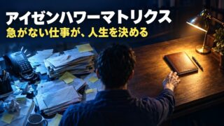 アイゼンハワーマトリクスとは｜意味と使い方。「緊急でないが重要」を後回しにして、記事とアカウントと1年を失った私の直し方