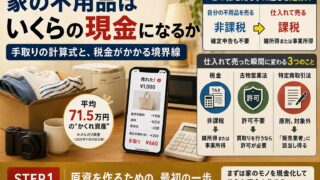 不用品販売のやり方｜今日1点だけ出品する60分の手順と、出すもの・出さないものの線