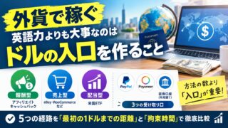 外貨で稼ぐのに英語力は要らなかった｜ドルで報酬・売上・配当を受け取った5経路