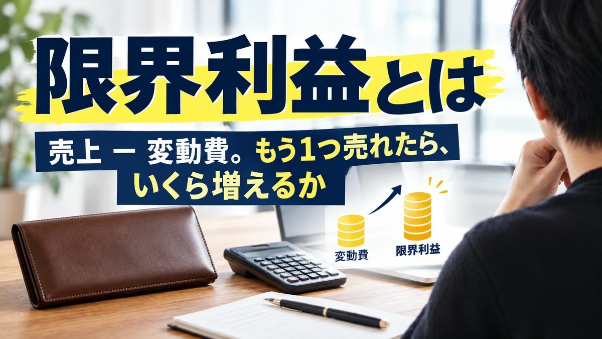 限界利益とは｜計算式と具体例。ブランド品の実際の数字で「限界利益が浅い」を説明します