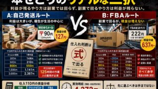 本せどりは稼げない？FBAだと110円の本もAmazon637円以上でないと赤字になる