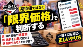 一番くじ転売は儲かるか｜箱買いの期待値と、限界価格の出し方