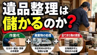 遺品整理は儲かるのか｜遺品整理業者に提携の営業をかけた買取側から見た、お金の出どころ