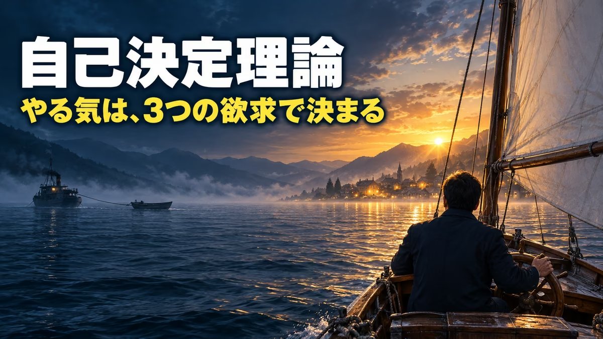 自己決定理論とは｜3つの欲求と具体例。20年1人で働いて自律性は満点だったのに、2年動けなかった理由