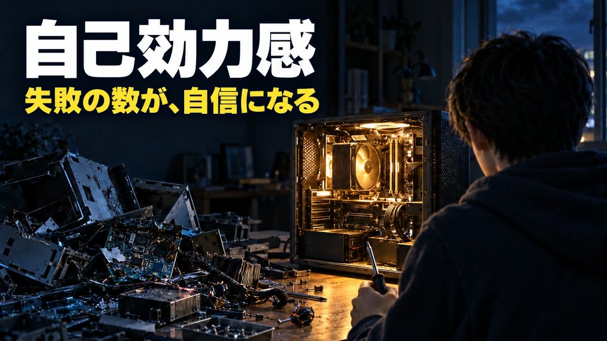 自己効力感とは｜意味と高め方、自己肯定感とのちがい。パソコンを何台もこわした高校生が、直す仕事をするまで