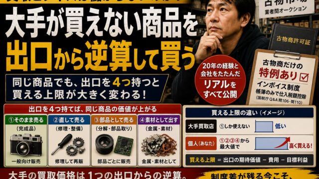 買取ビジネスは儲からないのか｜資本がない後発が、大手より高く買える理由