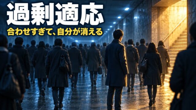 過剰適応とは｜意味と特徴、ゆるめ方。全寮制の3年間と進学先で2回合わせた私が、3回目に合わせなかった理由