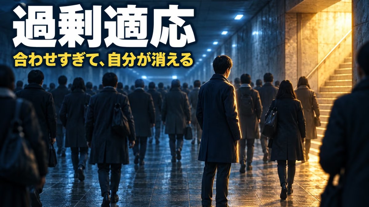 過剰適応とは｜意味と特徴、ゆるめ方。全寮制の3年間と進学先で2回合わせた私が、3回目に合わせなかった理由