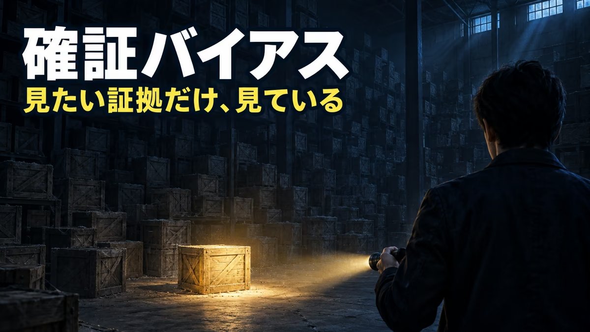確証バイアスとは｜意味と具体例、体験ゲームつき。「売れた証拠」だけを見てモニター10台を落札し、1円でも売れなかった