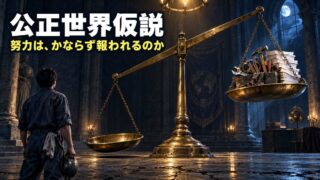 公正世界仮説とは｜意味と具体例。100個検証したFXで負け、ただの積立で勝った私が分けている、努力が報われる場所