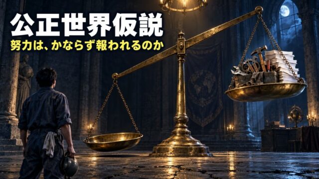 公正世界仮説とは｜意味と具体例。100個検証したFXで負け、ただの積立で勝った私が分けている、努力が報われる場所