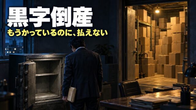 黒字倒産とは｜意味と原因、ふせぎ方。月600万円の仕入れを1週間で売り切っていた私が見ていた、お金のもどる速さ