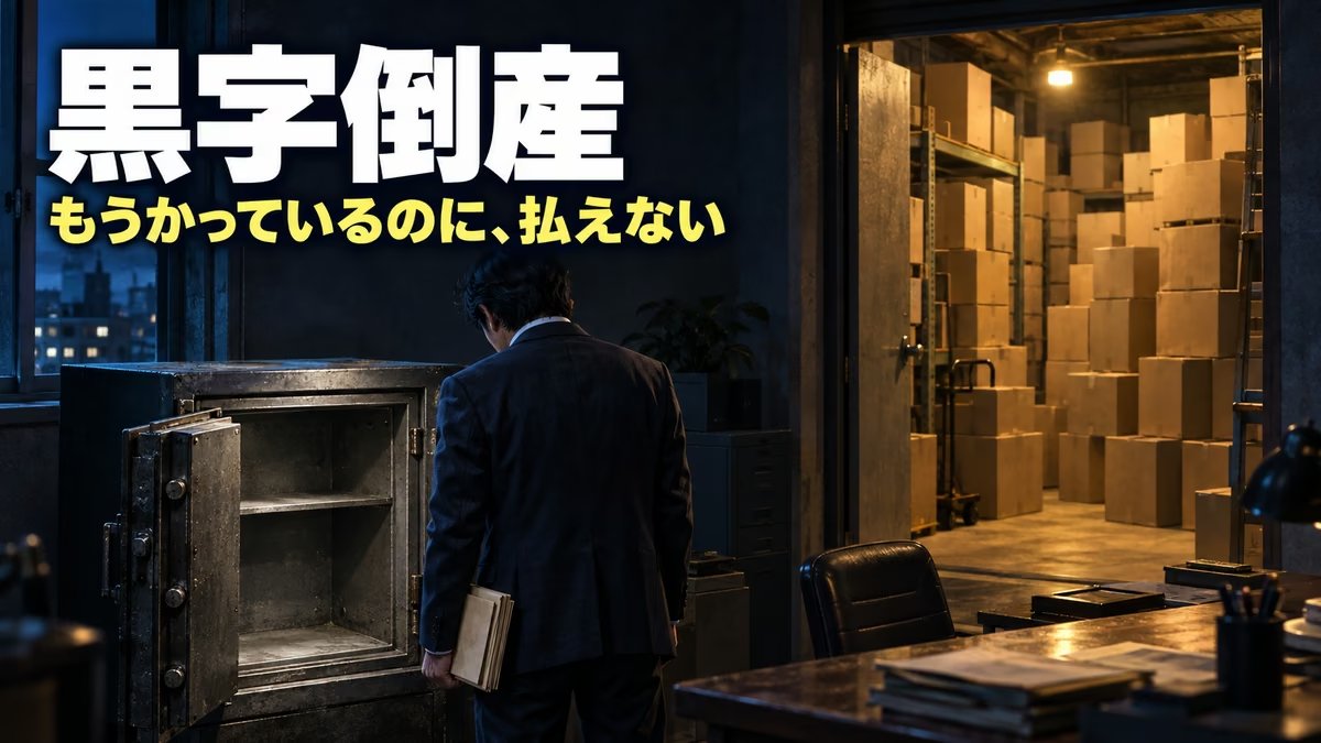 黒字倒産とは｜意味と原因、ふせぎ方。月600万円の仕入れを1週間で売り切っていた私が見ていた、お金のもどる速さ