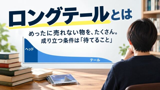 ロングテールとは｜意味と具体例。ランク外の古書で稼げた私が、教えて初めて分かった成立条件