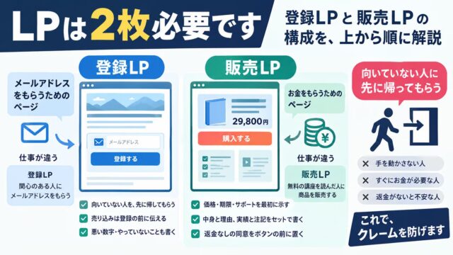 LPの作り方｜私の登録LPと販売LPの構成を、上から順にそのまま開示します