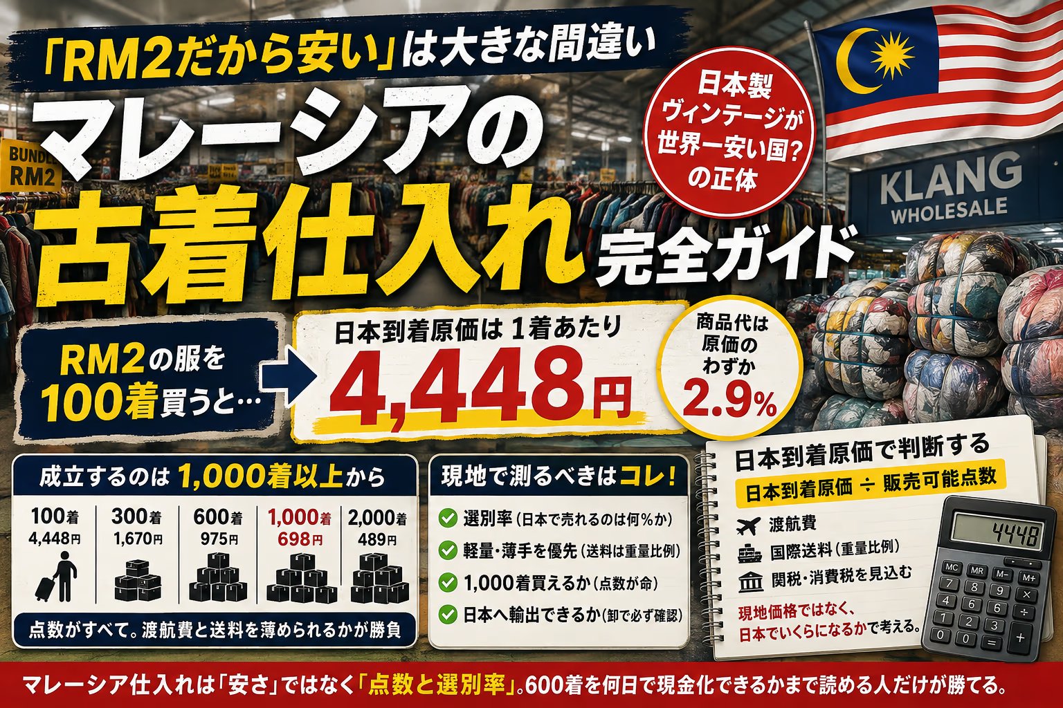 マレーシア古着仕入れ