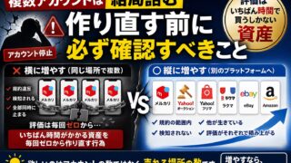 メルカリで複数アカウント（2つ目）は持てる？｜公式は1人1つ。家族・同じスマホ・間違えて作った場合とShops