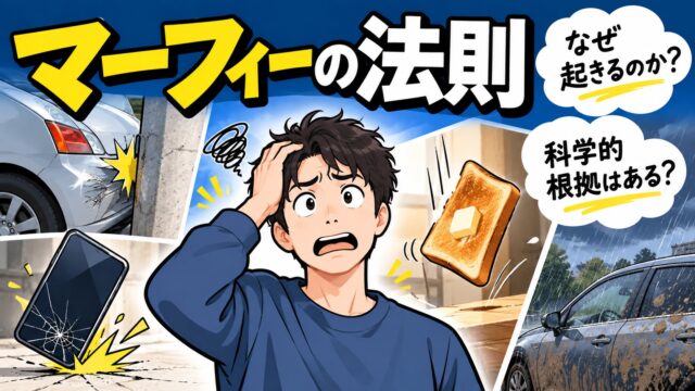 マーフィーの法則とは｜意味と由来、なぜ起きるのか。車・スマホ・洗車で起きた私の例と、科学で説明できる部分