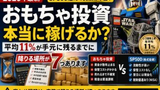 おもちゃ投資は稼げるのか｜平均11%が手元に残るまでに、降りる場所が7つあります