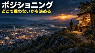 ポジショニングとは｜意味とマップの作り方をわかりやすく。「早く、たくさん」の反対をえらんだ私の話