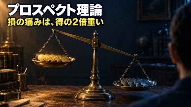 プロスペクト理論とは｜意味と具体例。「買値にもどったら売る」と決めている私が、この理論そのものだった