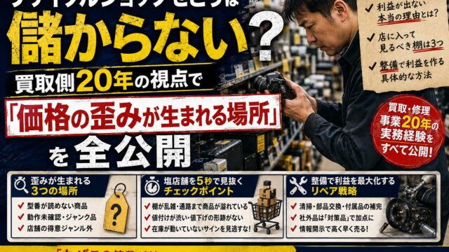 リサイクルショップせどりは儲からない？買取側20年の視点で「価格の歪みが生まれる場所」を全公開