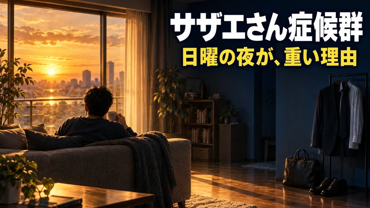 サザエさん症候群とは｜意味と原因、対策。会社に入らず「月曜がない」生活を20年した私から見た、日曜の夜の憂うつの正体