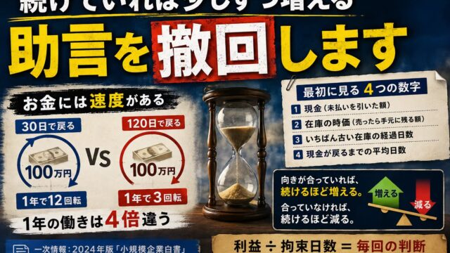 「続けていれば少しずつ増える」という助言を、撤回します｜お金に速度があると知った日