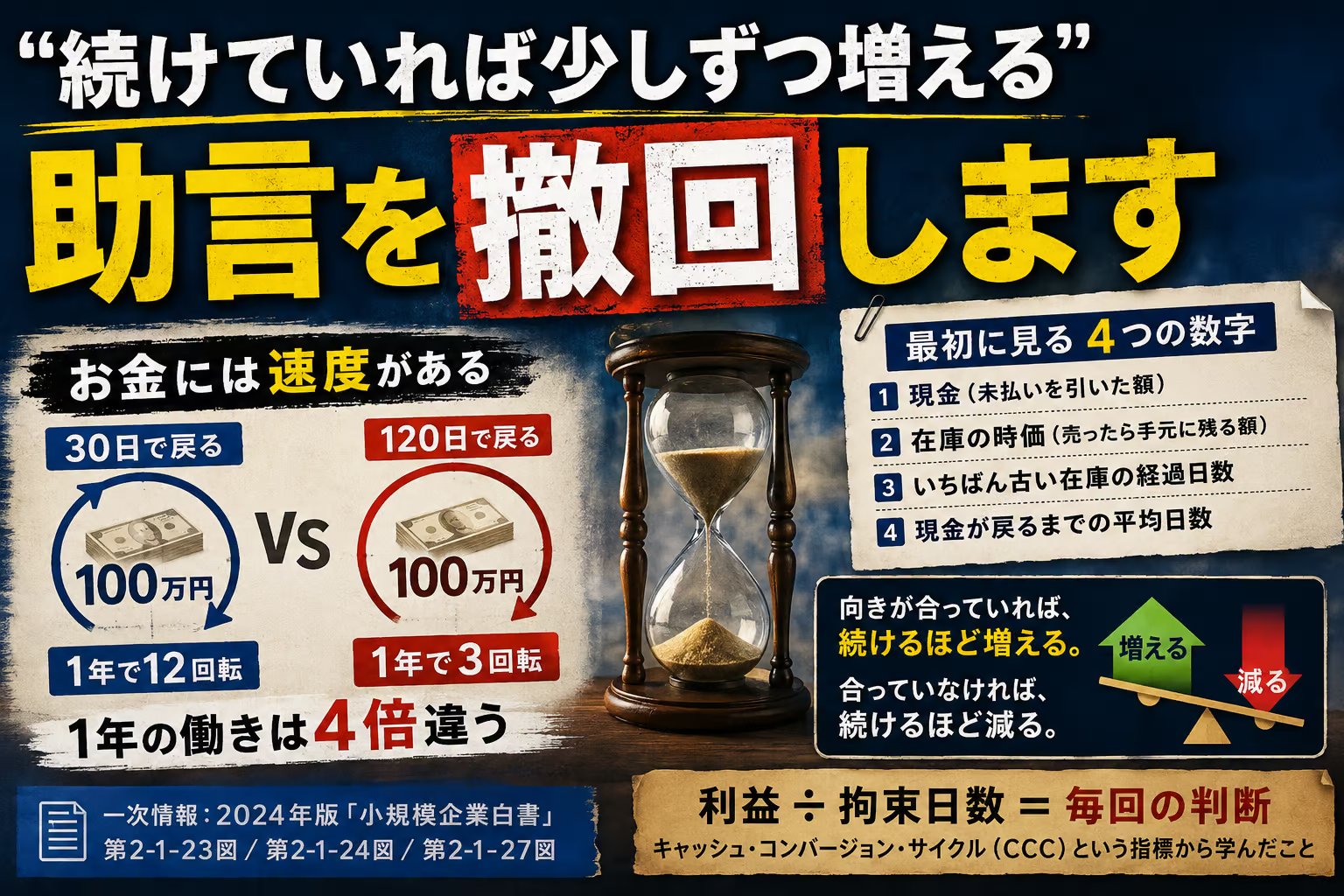 「続けていれば少しずつ増える」という助言を、撤回します｜お金に速度があると知った日