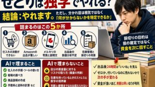 せどりの独学はどこで詰まるか｜5か所と、AIで埋まらない部分