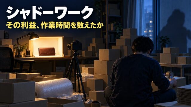 シャドーワークとは｜意味と具体例。1点の利益は出ていたのに、撮影20分・出品15分・梱包10分を数えたら逆ザヤだった