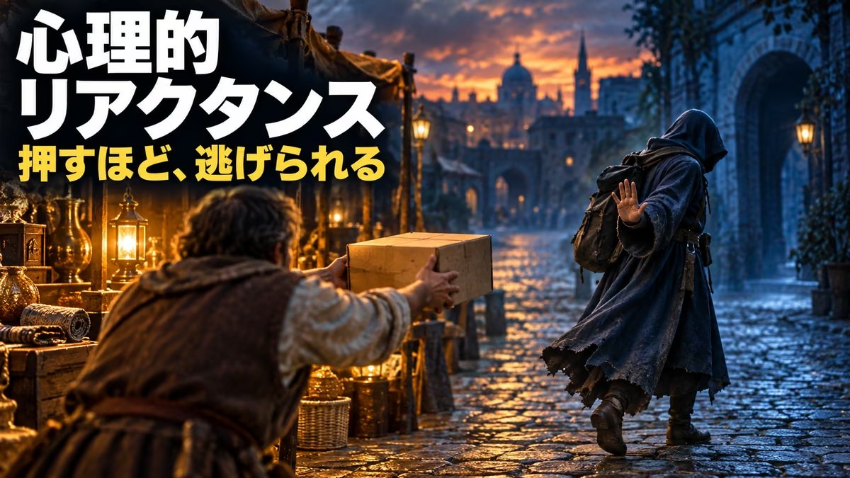 心理的リアクタンスとは｜意味と例をわかりやすく。押すほど逃げられる理由と、私が案内を2回でやめる理由