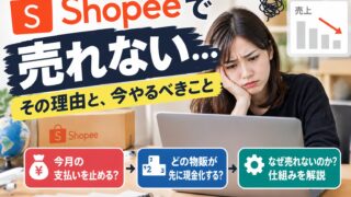 Shopeeで売れない人が知恵袋の次に読む記事｜塾で習った通りにやって売れないなら、来月払う前に割り算する