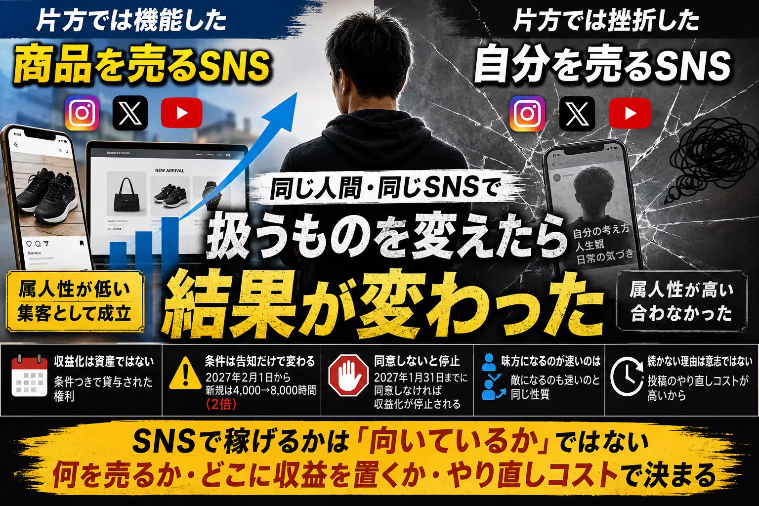 SNS収益化は資産になりません｜何を売るかで結果が変わりました