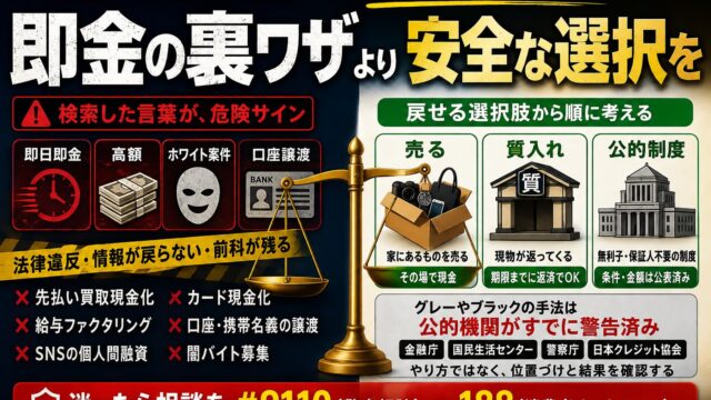 即金の裏ワザ｜グレーと呼ばれるものが法律上どこにあるかと、今日できること
