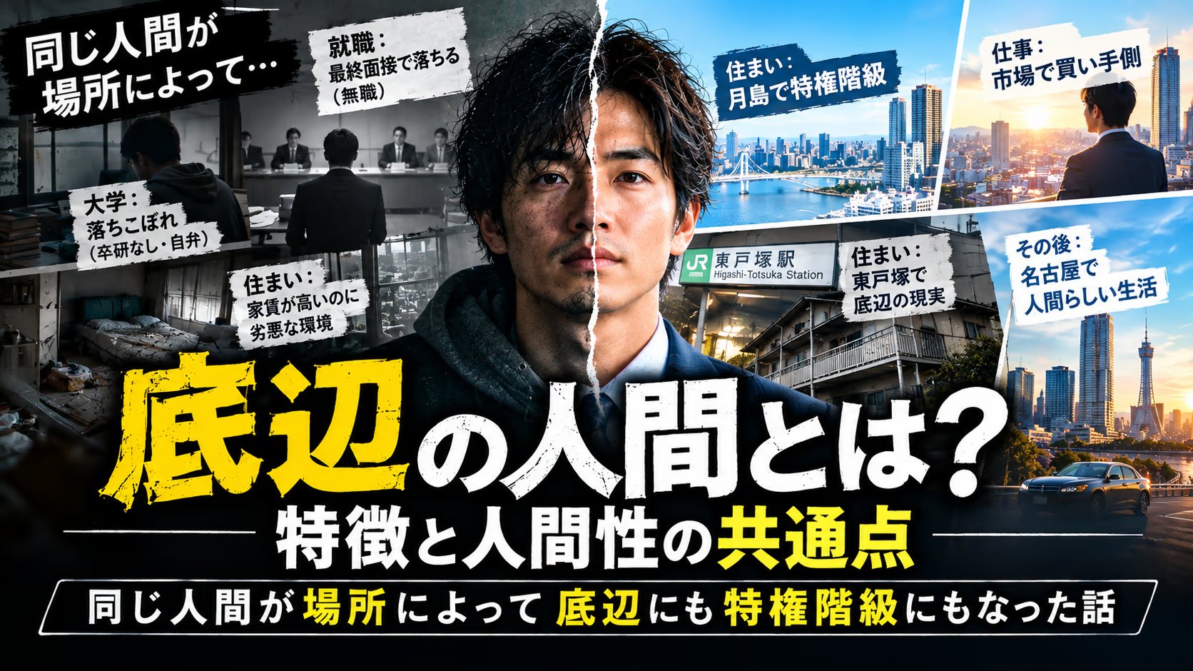 底辺の人間とは？特徴と人間性の共通点｜同じ人間が場所によって底辺にも特権階級にもなった話