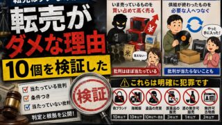 転売がダメな理由10個を検証｜当たっている批判と、当たっていない批判