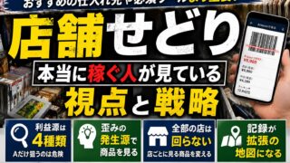 店舗せどりのやり方2026｜「価格の歪み」で商品を分類し、店を選別して回る方法