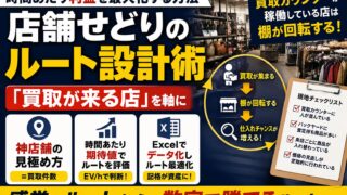 店舗せどりのルート設計術｜「買取が来る店」を軸に時間あたり利益を最大化する方法